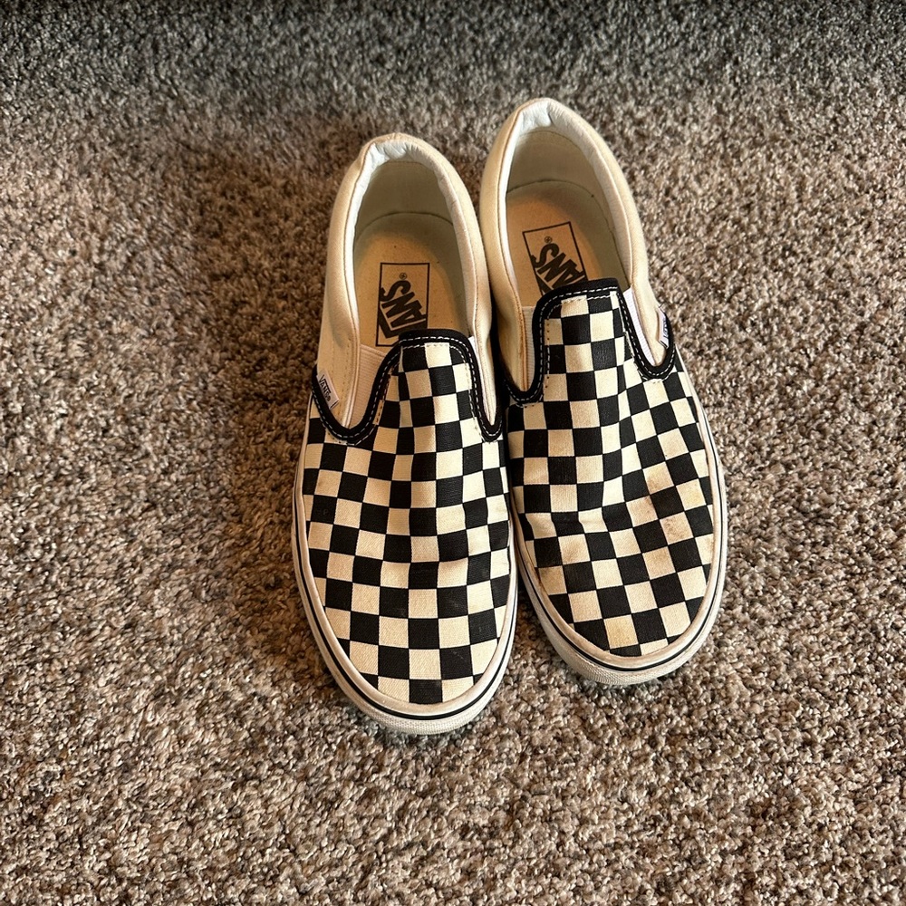 Vans Black and White Checkered Sneakers